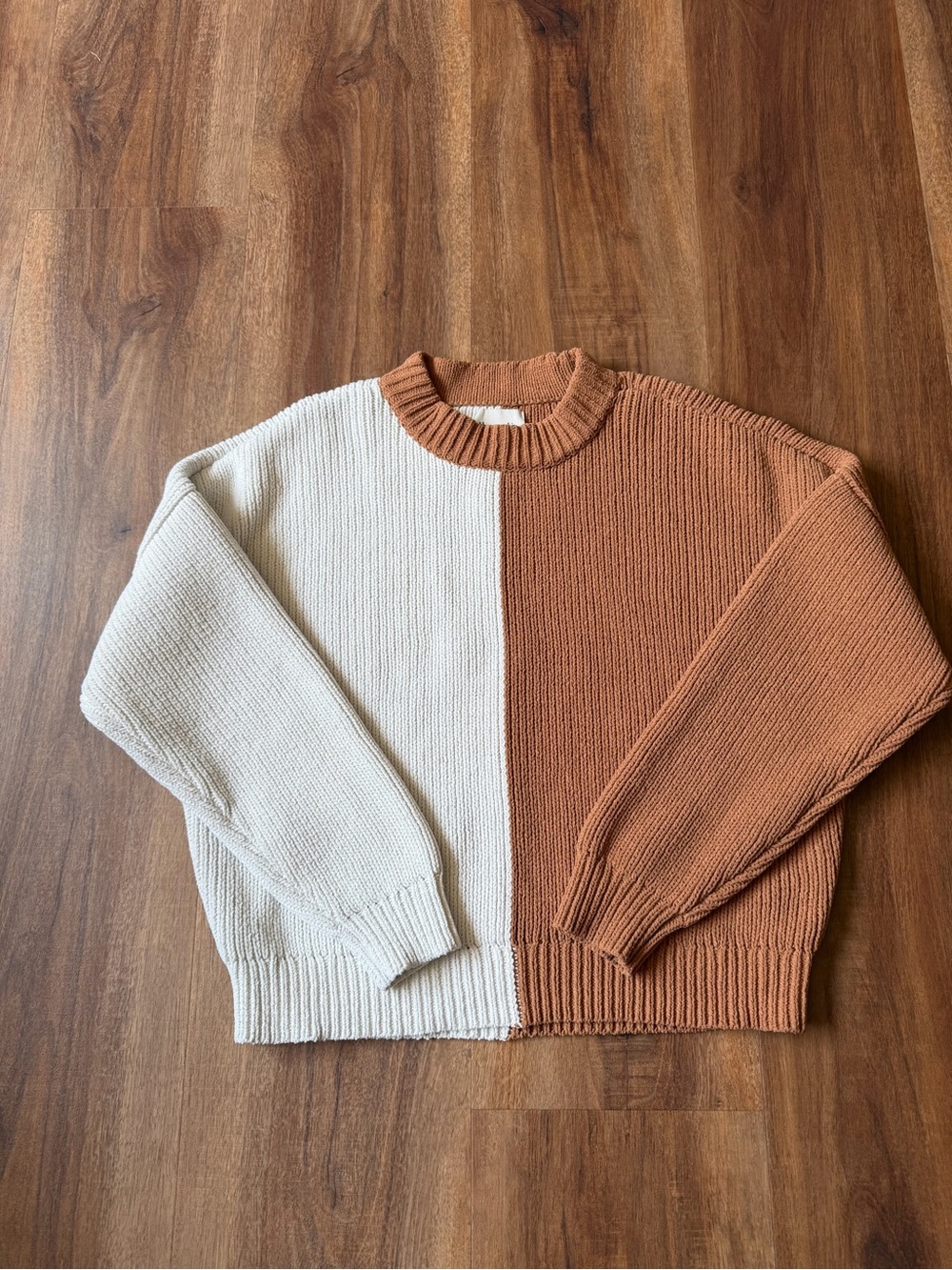 Abercrombie & Fitch Colorblock Crewneck Sweater Medium